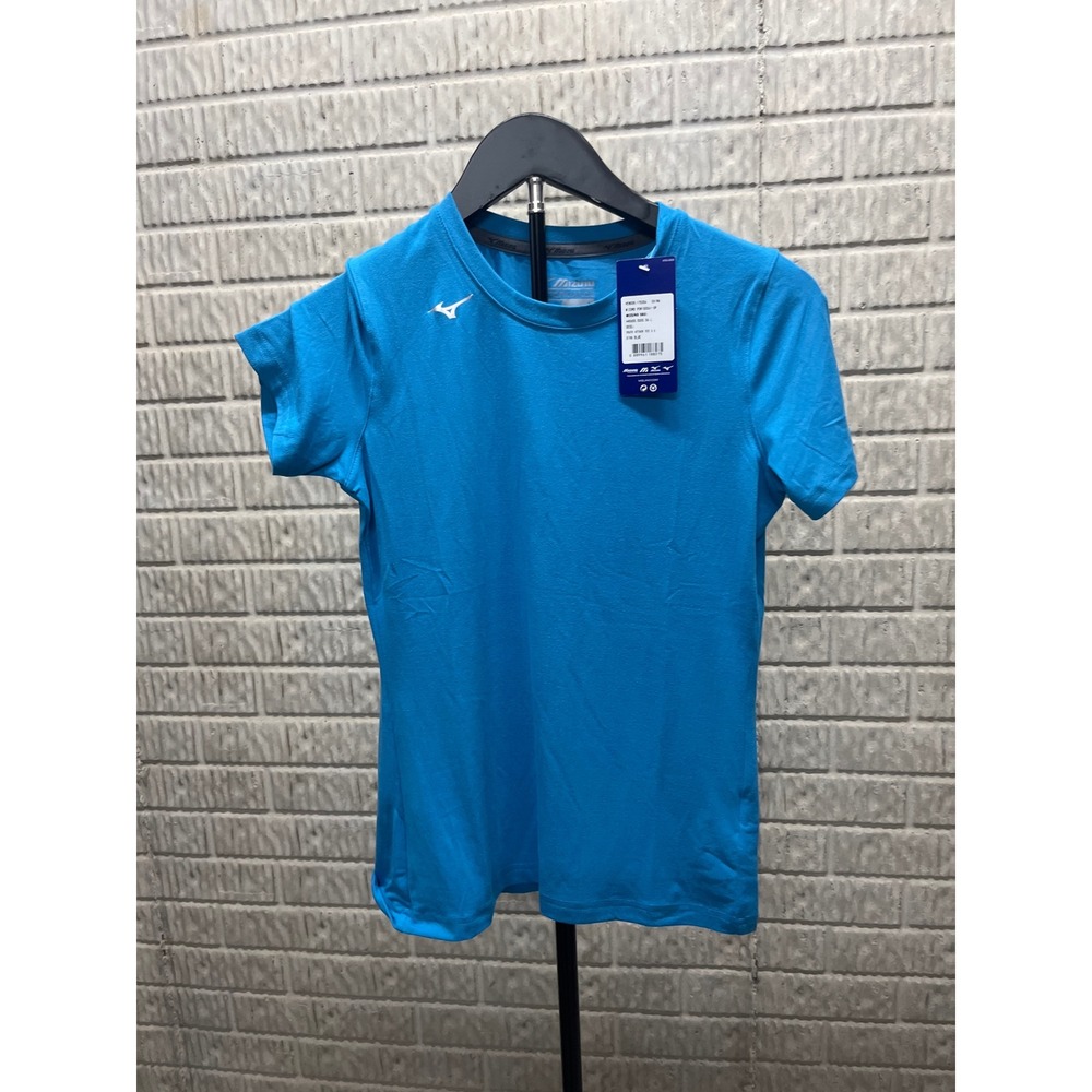 Mizuno Youth Attack Tee 2.0 Diva Blue Athletic Shirt 440650 Size L NWT